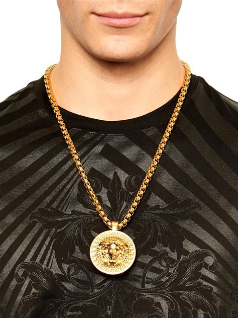 mens versace necklace|Versace gold ring for men.